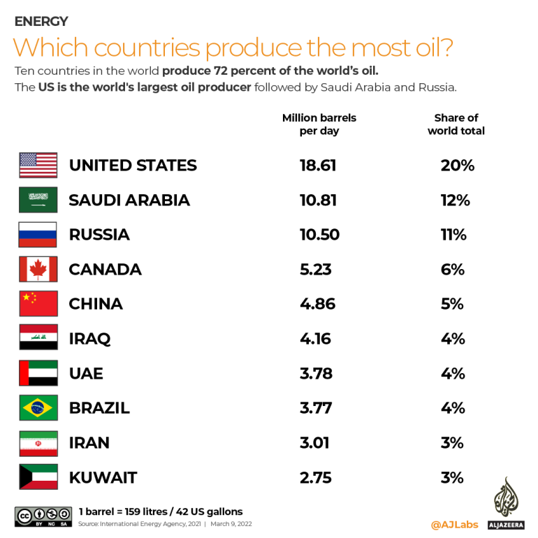 Read more about the article Infographics: How much of your country’s oil comes from Russia?